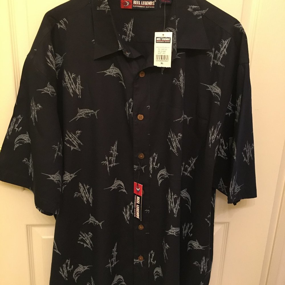 Men's Reel Legends Sport Fishing Shirt XL